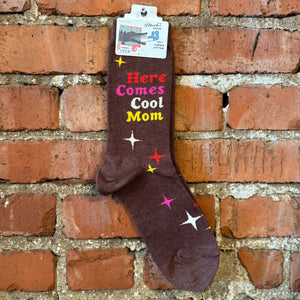 Here Comes Cool Mom-Womens Crew Sock