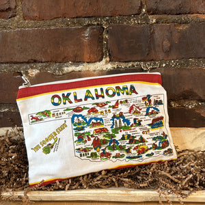 Oklahoma Zippered Travel Pouch