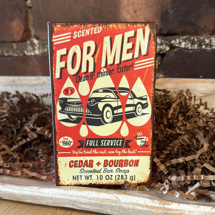 Cedar and Bourbon Bar Soap - For Men