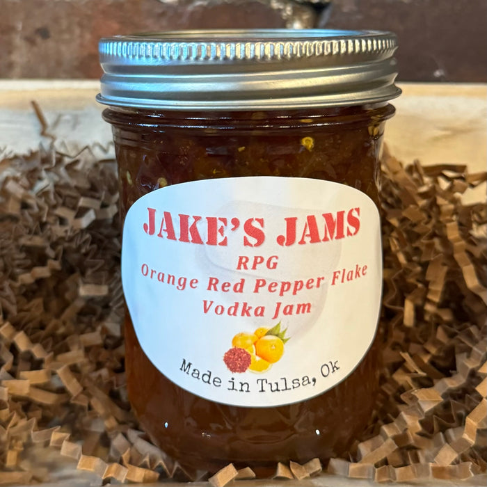 Orange Red Pepper Flake Vodka Jam-Made in Oklahoma