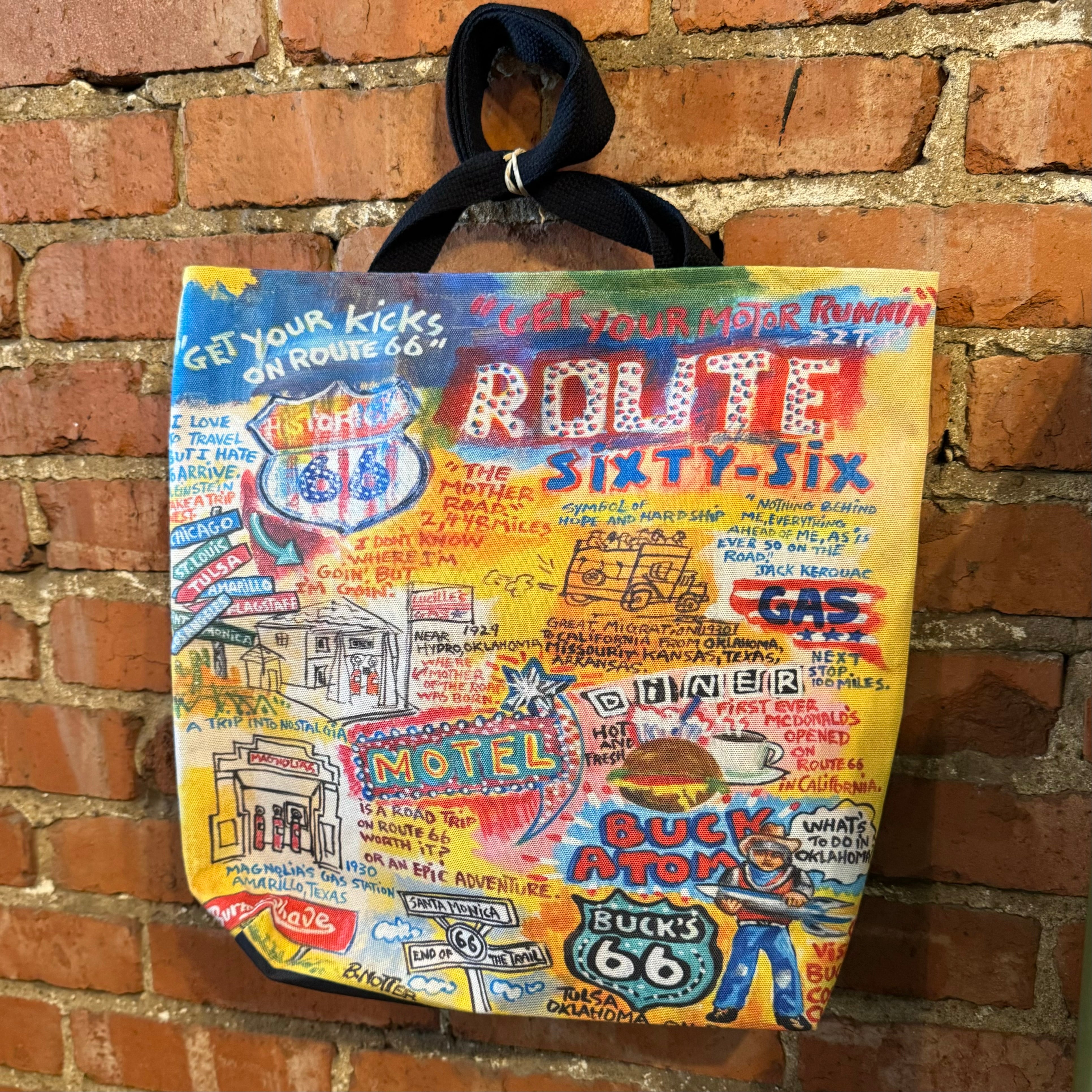 Chit Chat Art Rt. 66 Tote Bag
