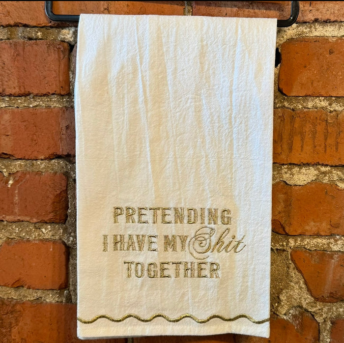Pretending I Have My Shit Together (Gold) - Kitchen Towel
