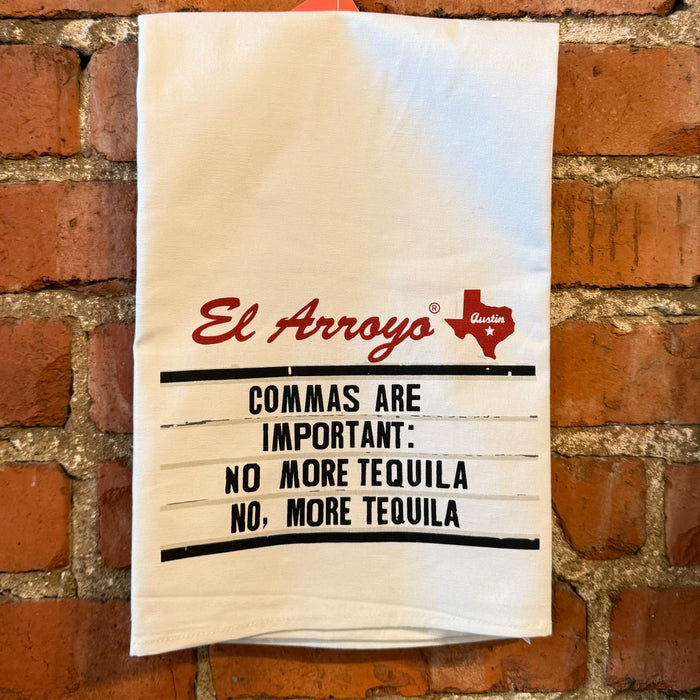 Commas Are Important Towel - El Arroyo