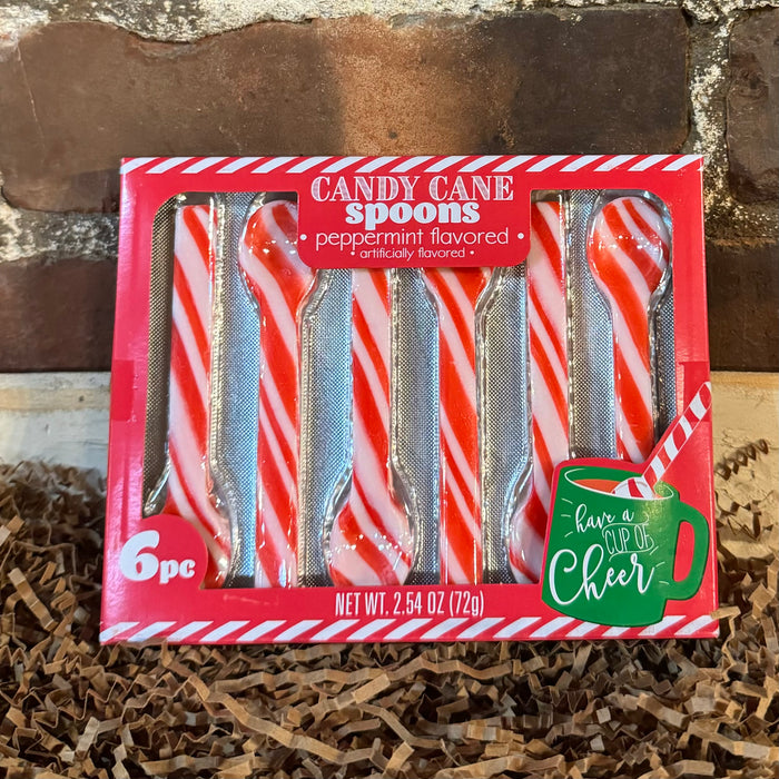 Candy Cane Spoons - 6 pack