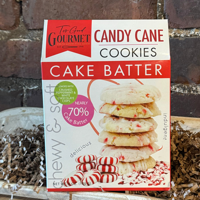 Candy Cane Cake Batter Cookies