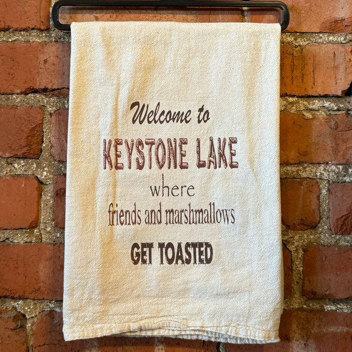 Welcome To Keystone Lake - Kitchen Towel