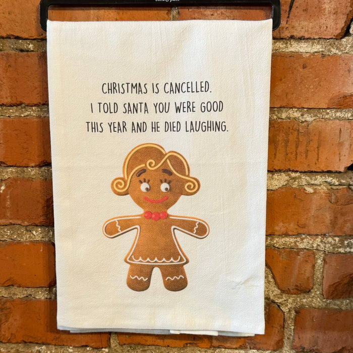 Christmas Is Cancelled - Christmas Kitchen Towel