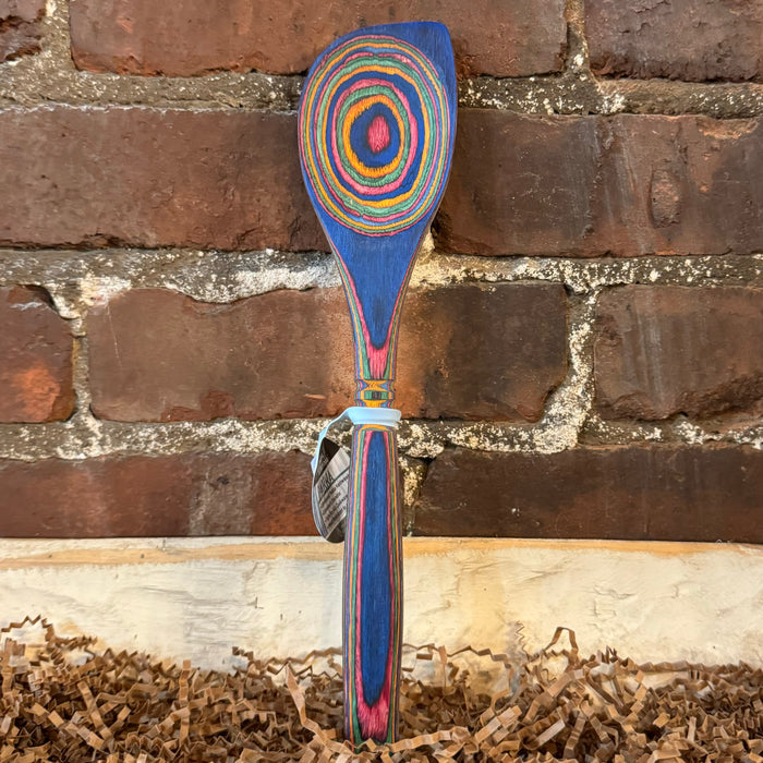 12" Wooden Corner Spoon - Rainbow
