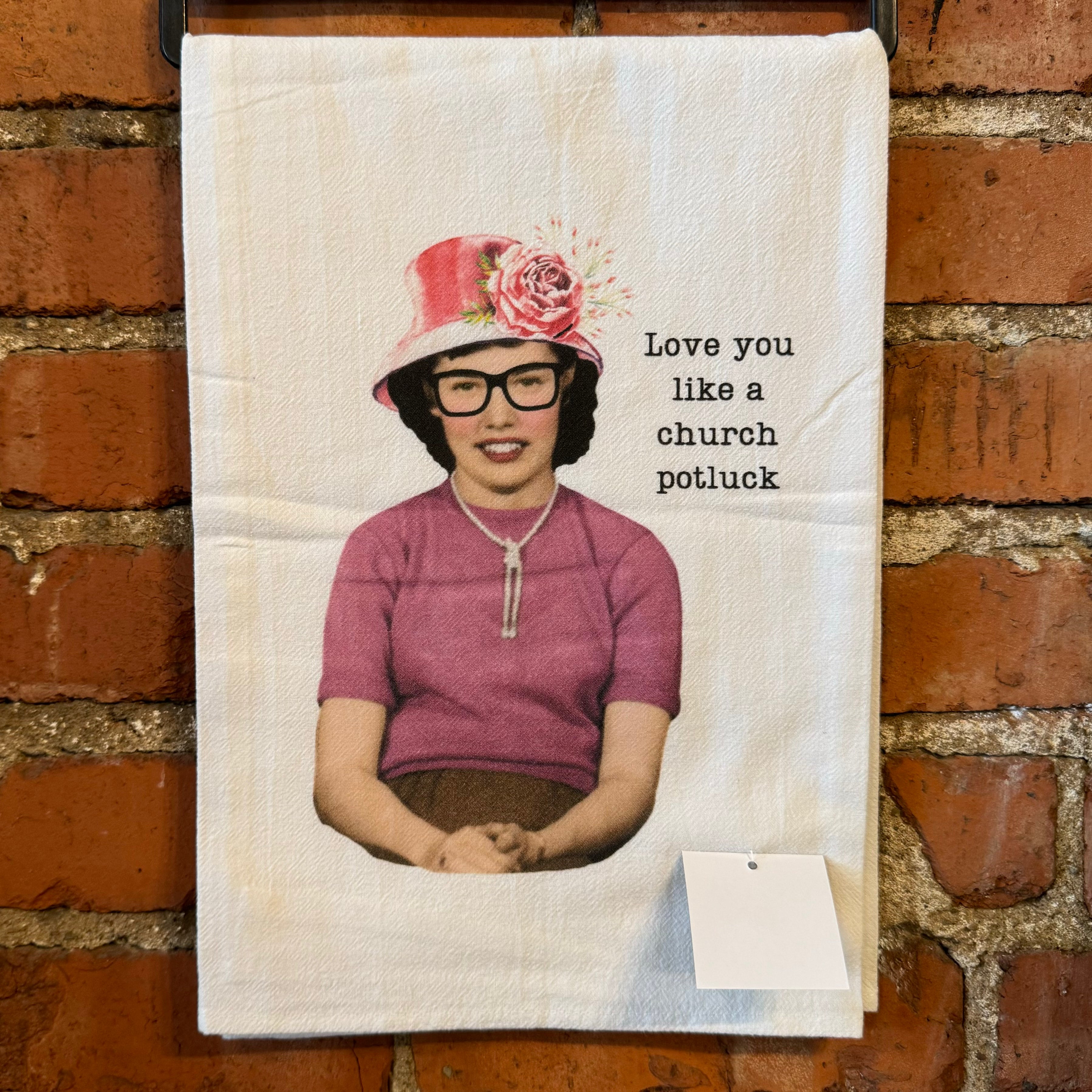 Love You Like Church Potluck Kitchen Towel