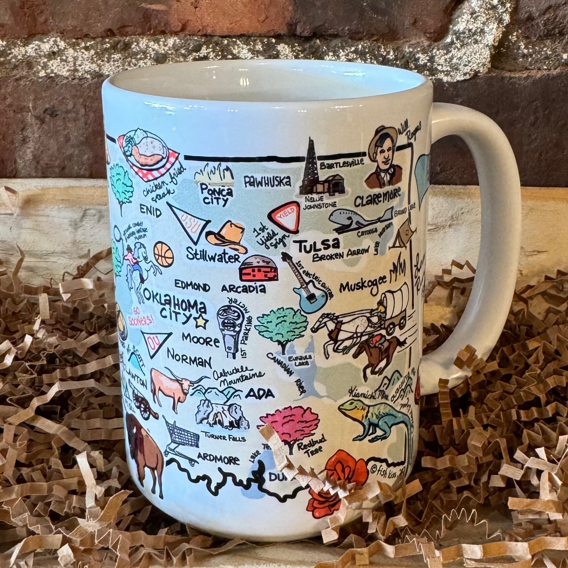 Fish Kiss Oklahoma Mug - Thumbnail 2