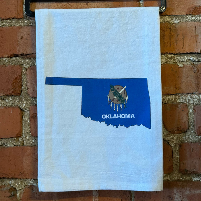 Blue Oklahoma Flag - Kitchen Towel