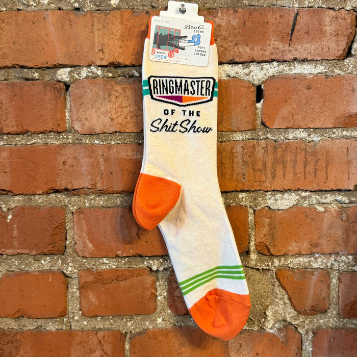 Ringmaster of The Shitshow-Womens Crew Sock