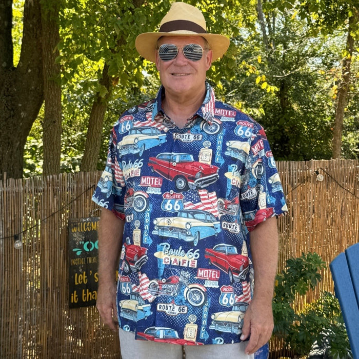 HB-Rt.66 Classic Hawaiian Shirt – OkieSpice and Trade Co