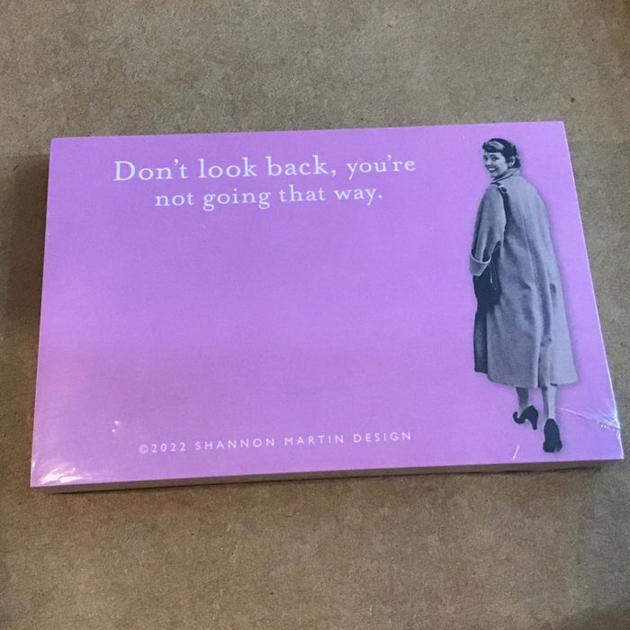 Don't Look Back - Sticky Notes