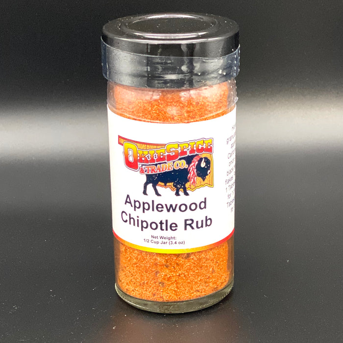 OkieSpice Jarred Spices-Applewood Chipotle Rub