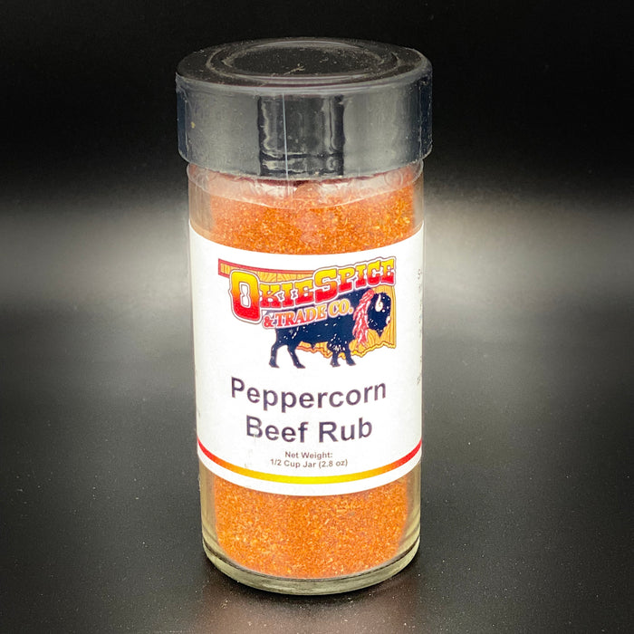 OkieSpice Jarred Spices-Peppercorn Beef Rub