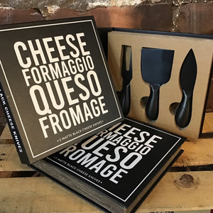 Matte Black Cheese Knife Gift Set (3 Pcs)