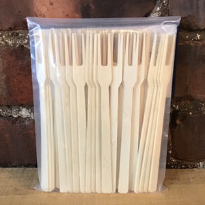 Bamboo Appetizer Forks 6" (50 Count)